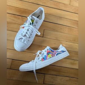 Converse Chuck Taylor All Star Pride Low Top Rainbow & White Unisex Canvas Shoes